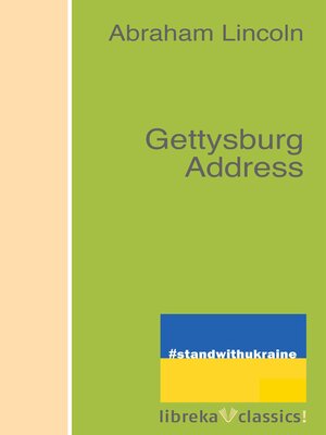 cover image of Gettysburg Address